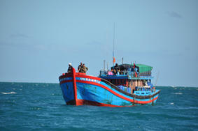 10 février : Pêche illégale - naufrage d'un navire de pêche vietnamien
