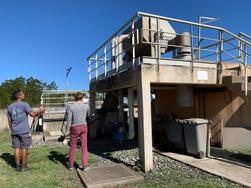 Visite technique à la commune de Koumac sur le projet de modernisation de la station d'épuration